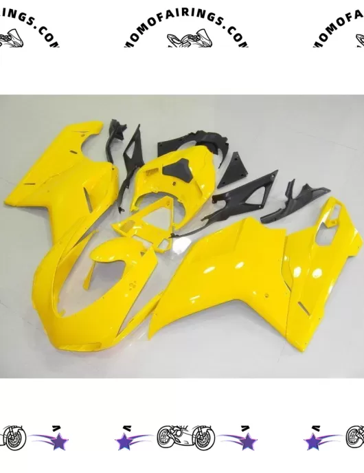 Ducati 848/1098/1198 2007-2011 Yellow Motorcycle Fairings